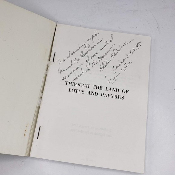 Guide To The Museum Egyptian Akila Chirine Book Vintage 1976 Signed - Picture 3 of 4